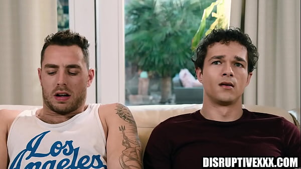 Straight Neighbors Double-Team Their Gay Buddy Bareback