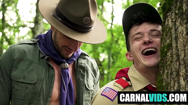 Grant Ducati and Jordan Starr Collecting Wood Outdoor Bareback