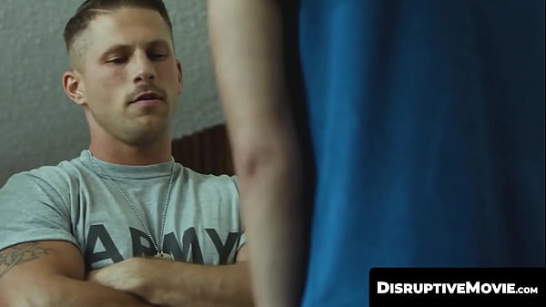 DisruptiveMovie.com – Inked army studs Roman Todd and Jkab Dale dominate recruit Trevor Harris