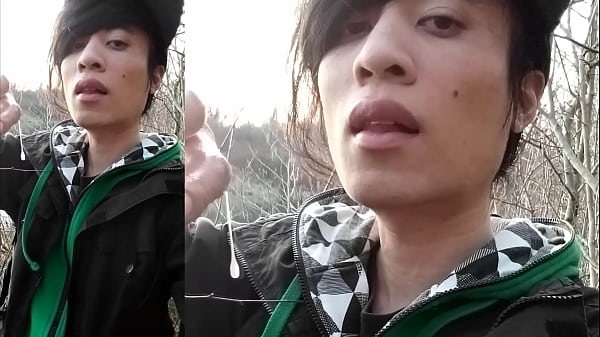 Jon Arteen Strokes His Twink Cock Outdoors Until Thick Cum Drips