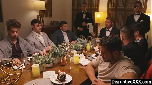 Rich Gay Guy Invites His Ex-boyfriends for Gangbang – Group Fuck