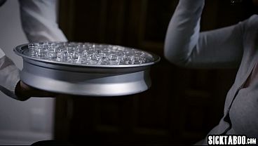 Beefy hairy stud destroys an uncut cub in the hotel suite — tattooed h