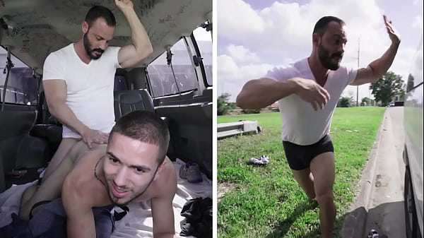 BAIT BUS – Buff Straight Guy Tricked Into Having Gay Sex With Joey Doves