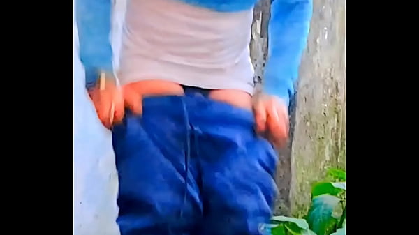 Cute femboy outdoor fun and piss compilation