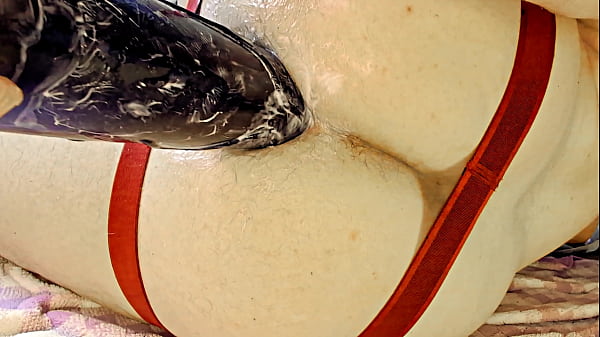 Deep Dildo Riding to Train Hole for Fisting Depth