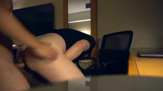 Doing Homework But Hungry Twink Appeared Wanting My Juicy Cock