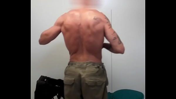Muscular French Exhibitionist in Gym Locker Room and Showers