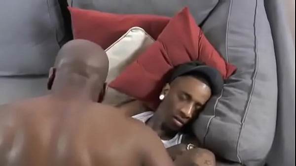 Black Daddy Bareback Pounds Smooth Bottom Home Sex