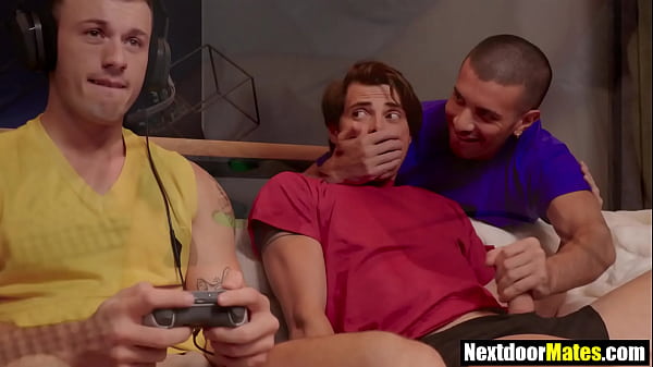 Hot Guys Sneak Away to Fuck Raw Right Next to Their Sleeping Friend