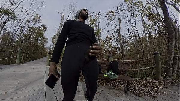 Risky Public Jerk Off — Stroking Hard Cock Outdoors