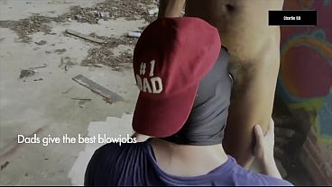Older daddy sucks big black dick twice