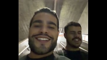 Horny Studs Can’t Wait And Fuck Raw Right On The Public Train