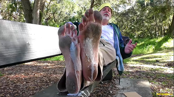 Richard Lennox Explores Foot Fetish in the Public Park