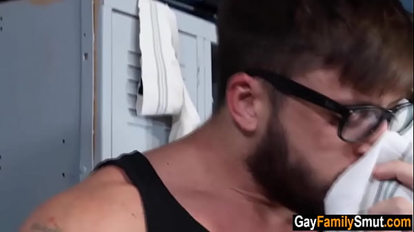 Bear Step Daddy Catches Stepson Sniffing His Jockstraps Then Breeds Him