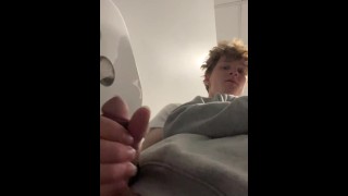 Library Bathroom Quickie — Two Horny Twinks Can’t Keep Quiet