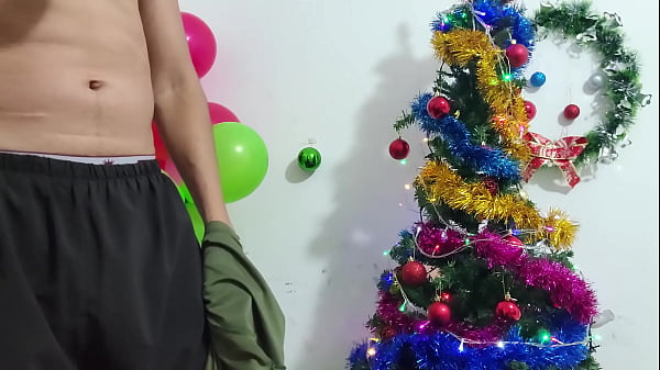 Atmospheric Christmas Solo Male – Jerking Off by the Fireplace
