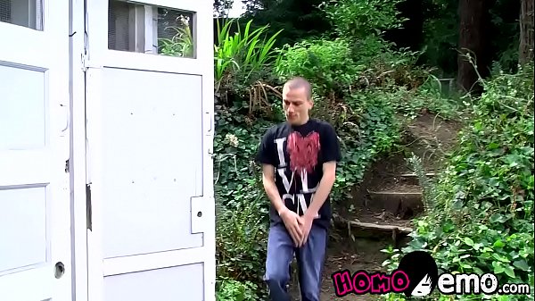 Little Emo Twink Anally Rammed in a Public Restroom